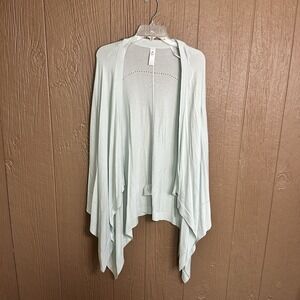 Lululemon Athletic Wrap Open Front Poncho Cardigan Lagenlook Boho Sweater OS‎